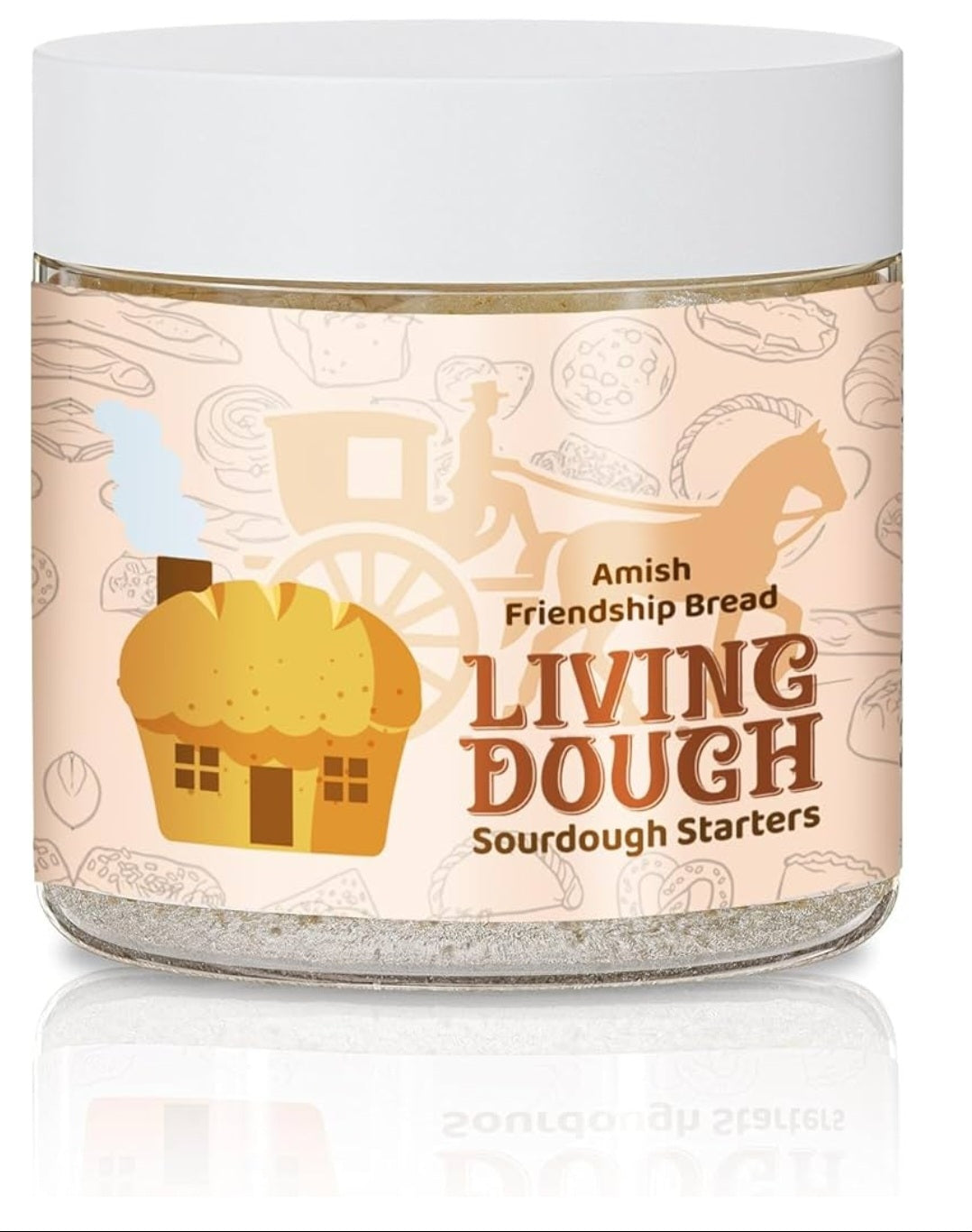 55 Year Old Amish Friendship Sourdough Starter Culture - Sweet and Organic Sourdough Starter for Baking - For Artisanal Bread, Pizza Dough, Waffles & More