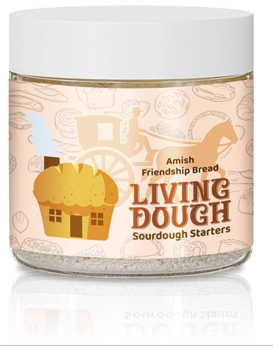 55 Year Old Amish Friendship Sourdough Starter Culture - Sweet and Organic Sourdough Starter for Baking - For Artisanal Bread, Pizza Dough, Waffles & More