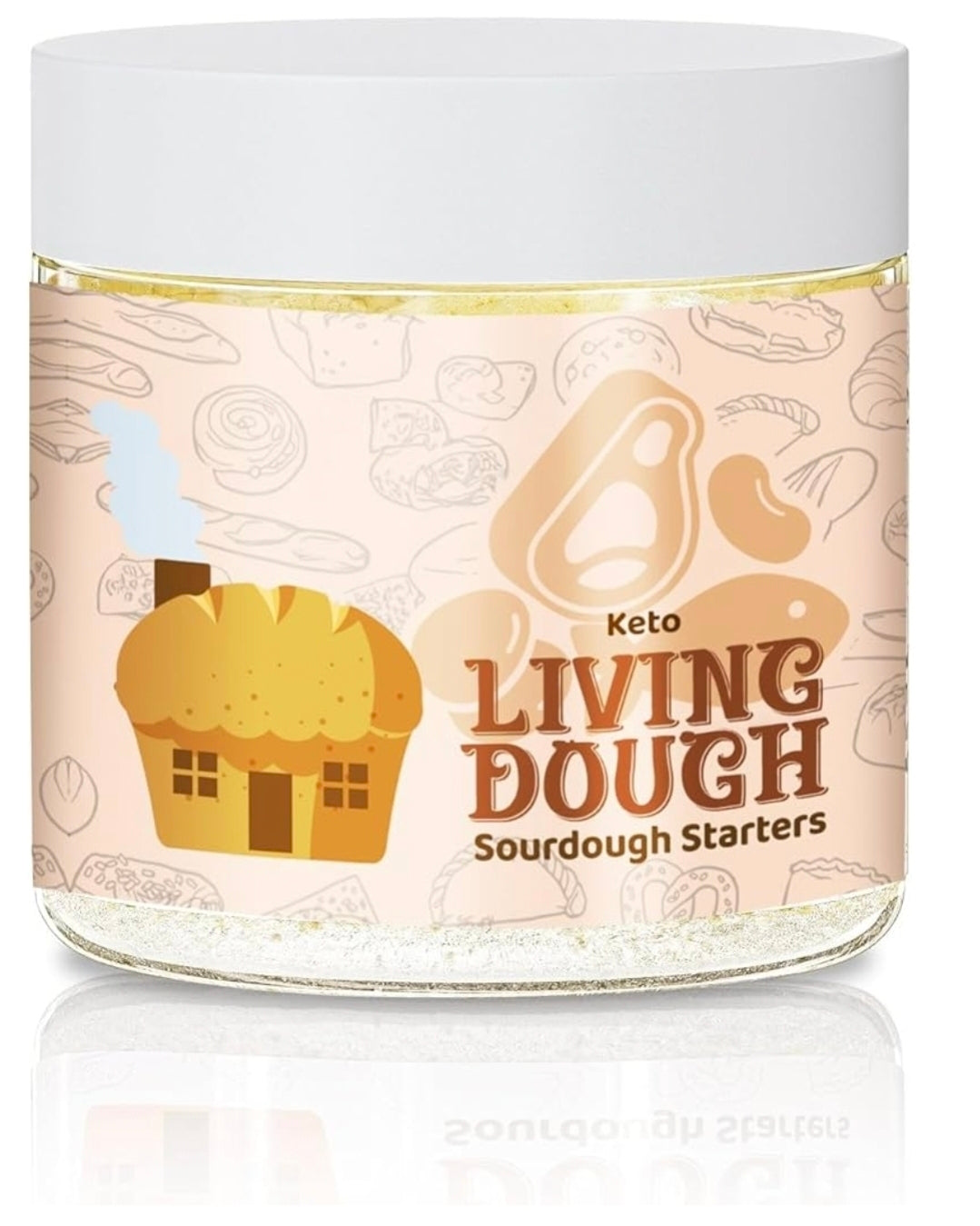 Keto Sourdough Bread Starter - Australian Low Carb Organic Gluten Free Sourdough Starter for Baking - For Keto-Friendly Artisanal Bread, Pizza Dough, Waffles & More
