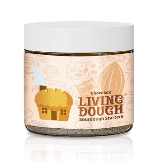 Living Dough chocolate whole wheat sourdough starter – image 1