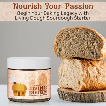 Living Dough chocolate whole wheat sourdough starter – image 3
