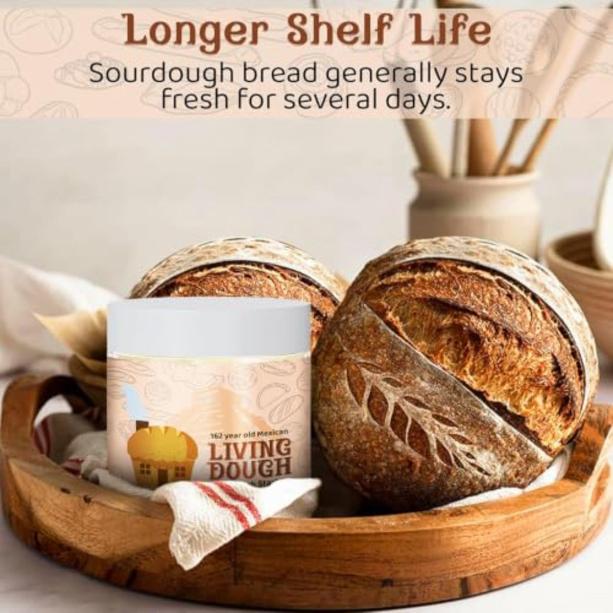 Living Dough Mexican masa madre sourdough starter – image 5
